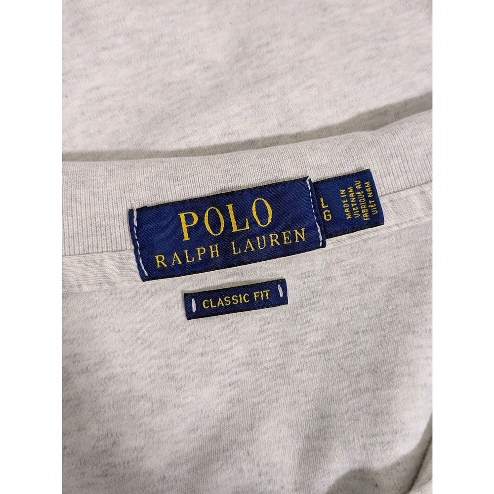 Polo Ralph Lauren Golf L Mens Grey Heather Short Sleeve Polo Shirt Slim Fit - Picture 4 of 7